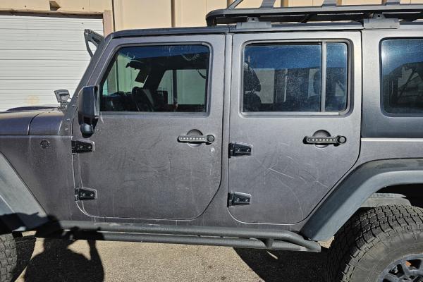 Damaged Wrap on a Jeep Wrangler